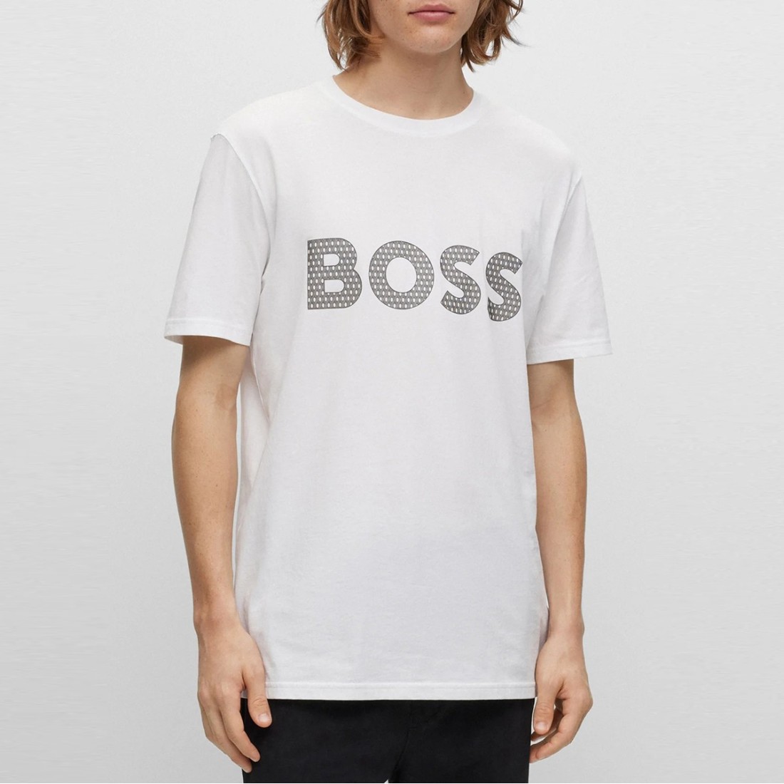 Image of BOSS - T-shirt TeeBossRete - Colore: Bianco,Taglia