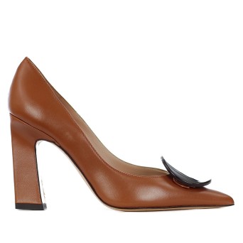 TIFFI - Nappa leather pumps with accessory