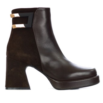 ALBANO - Leather and suede ankle boot
