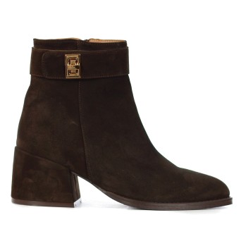 ALBANO - Ankle boot with ornamental buckle and zipper