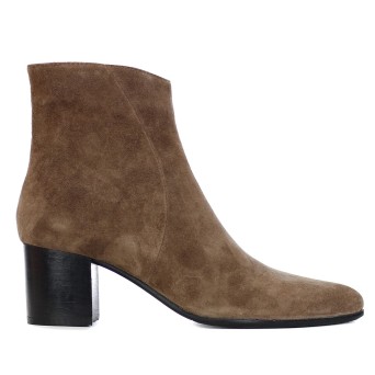KATE MARIANI - Suede ankle boot with zipper