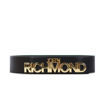 JOHN RICHMOND - Belt with lettering buckle