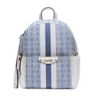 LIU JO - Backpack with all over logo
