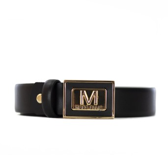 MARC ELLIS - Genuine leather belt with logo