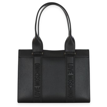 LOVE MOSCHINO - Hand bag with embroidered logo