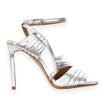 WO MILANO - Laminated leather sandal with strap