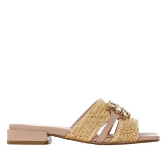LORENZO MARI - Sandal with rhinestone accessory