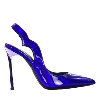 G.P. BOLOGNA - Opalescent patent leather slingback