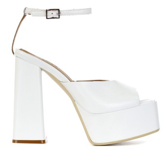 G.P. BOLOGNA - Leather sandal with ankle strap