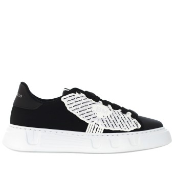BRIAN MILLS - Fabric sneakers with patch logo
