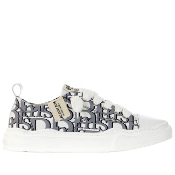 BRIAN MILLS - Fabric sneakers with all over logo