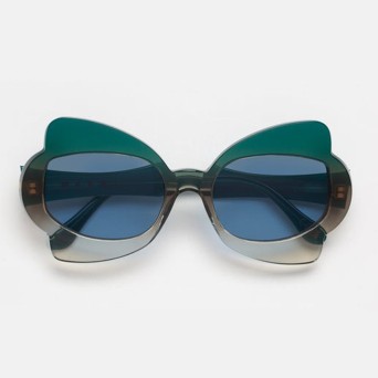 MARNI - Monumental Gate Green Fade Sunglasses